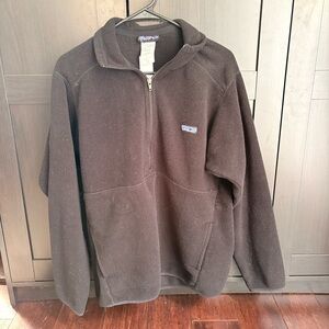 Patagonia Men's Black Quarter Zip-Up Sweater